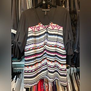 Back and Multi-Colored BCBG Top